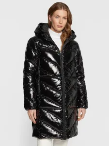 Calvin Klein dámský černý lesklý kabát - S (BEH)