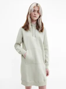 Calvin Klein dámské zelené mikinové šaty - M (RB8)