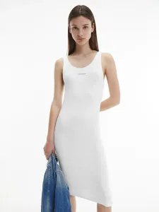 Calvin Klein dámské bílé šaty - L (YAF) #1409183
