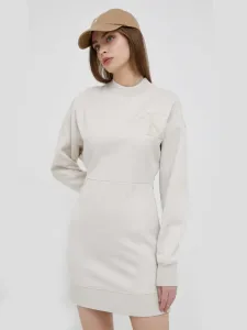 Calvin Klein dámské béžové šaty - L (ACF)