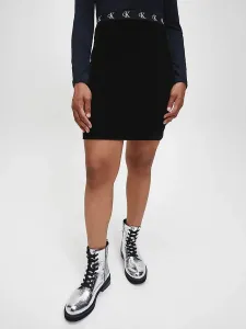 Calvin Klein dámská černá semišová sukně - M (BEH)