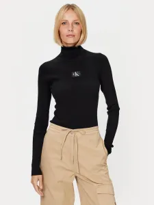 Svetr Calvin Klein Jeans dámský, černá barva, s golfem #4841556