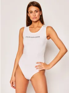 Calvin Klein dámské bílé body - XS (YAF) #1409896