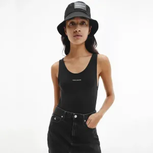 Calvin Klein Jeans Micro Branding Rib Body Černá