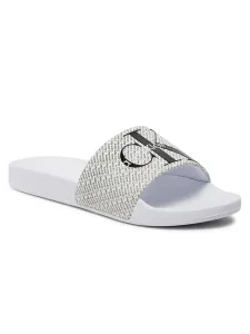 Calvin Klein dámské bílé pantofle  - 37 (01W)