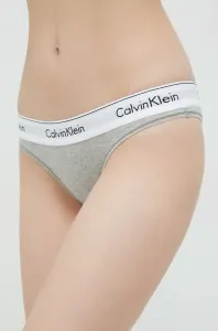 Dámské brazilky Calvin Klein QF5981 L Šedá