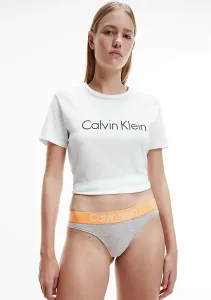Dámské tanga Calvin Klein QF3751 M Sv. šedá