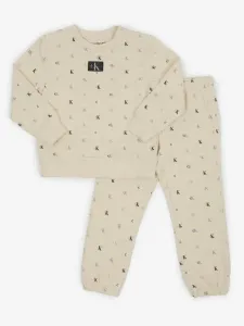 Calvin Klein Jeans Tepláková souprava dětská Béžová