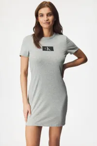 Noční košilka Calvin Klein Underwear dámská, šedá barva #3611509