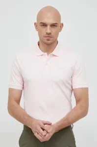 Bavlněné polo tričko Calvin Klein růžová barva #4874983