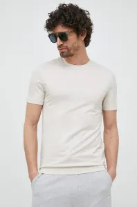 Bavlněné tričko Calvin Klein béžová barva #4859083