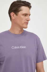 Bavlněné tričko Calvin Klein fialová barva #5407940