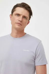 Bavlněné tričko Calvin Klein šedá barva #6179236