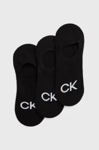 Calvin Klein pánské černé ponožky 3 pack - ONESIZE (001)