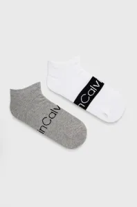Ponožky Calvin Klein (2-pak) pánské, bílá barva #1408928