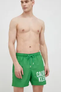 Plavkové šortky Calvin Klein zelená barva #3616076