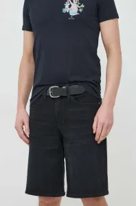Džínové šortky Calvin Klein pánské, černá barva #6178694