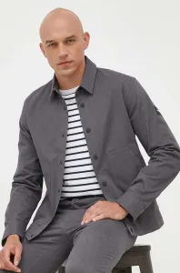 Košile Calvin Klein pánská, šedá barva, relaxed, s klasickým límcem #5658664