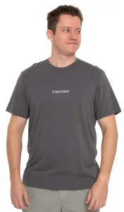 Pyžamové tričko Calvin Klein Underwear šedá barva, s potiskem #1689544