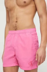 Plavkové šortky Calvin Klein růžová barva #5025554