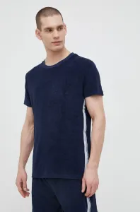 Plážové tričko Calvin Klein tmavomodrá barva
