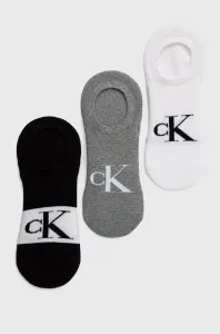 Ponožky Calvin Klein (3-pack) pánské, černá barva