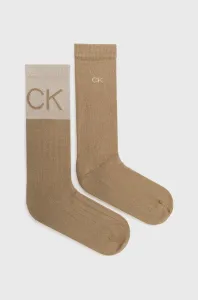 Ponožky Calvin Klein pánské, béžová barva #3433929