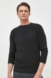 Svetr Calvin Klein pánský, černá barva, lehký #5911759