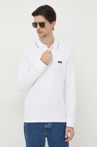 Tričko s dlouhým rukávem Calvin Klein béžová barva
