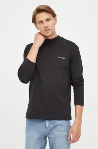 Tričko s dlouhým rukávem Calvin Klein černá barva #4414720