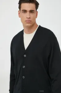 Vlněný svetr Calvin Klein černá barva