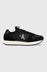 Sneakers boty Calvin Klein Jeans Ym0ym00553 Runner Sock Laceup Ny-lth černá barva #3845860