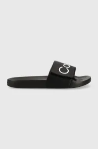Pantofle Calvin Klein ADJ POOL SLIDE PU pánské, černá barva, HM0HM00957 #4827353