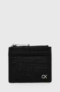 Kožená peněženka Calvin Klein černá barva #5972452