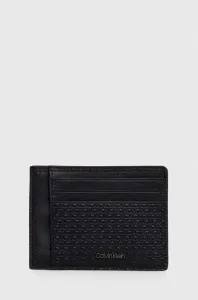 Kožená peněženka Calvin Klein černá barva #6036822