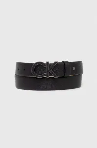 Kožený pásek Calvin Klein pánský, černá barva #5345385