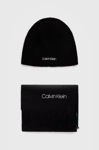 Sada s příměsí vlny Calvin Klein černá barva
