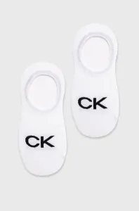 Calvin Klein dámské bílé ponožky - ONE (002)