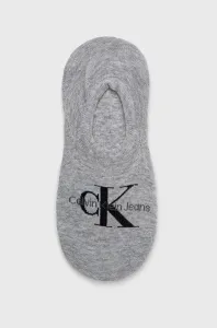 Calvin Klein dámské šedé ponožky - ONESIZE (LIGHTGR)