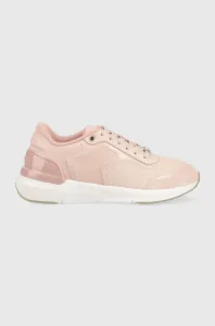 Sneakers boty Calvin Klein HW0HW01370 FLEXI RUNNER LACE UP růžová barva #3913391
