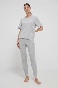 Pyžamové kalhoty Calvin Klein Underwear dámské, šedá barva