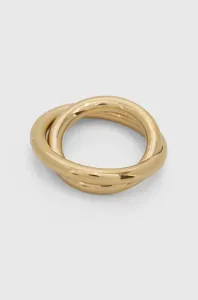 Calvin Klein Pozlacený ocelový prsten Continue KJ0EJR1001 52 mm