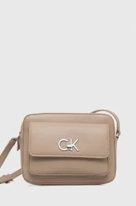 Kabelka Calvin Klein béžová barva #6179973