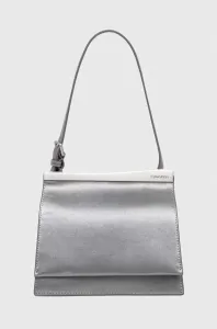 Kabelka Calvin Klein stříbrná barva
