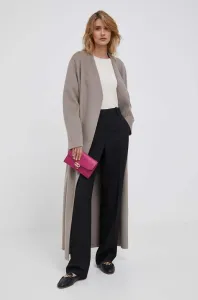 Kalhoty Calvin Klein dámské, černá barva, jednoduché, high waist #5635310
