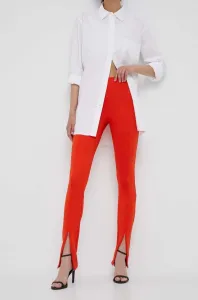 Kalhoty Calvin Klein dámské, oranžová barva #6043926