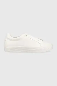Kožené sneakers boty Calvin Klein HW0HW01372 VULC LACE UP bílá barva