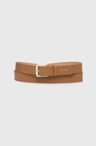 Kožený pásek Calvin Klein dámský, béžová barva #5969353