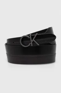 Kožený pásek Calvin Klein dámský, černá barva #5409228