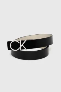 Oboustranný kožený pásek Calvin Klein dámský, béžová barva